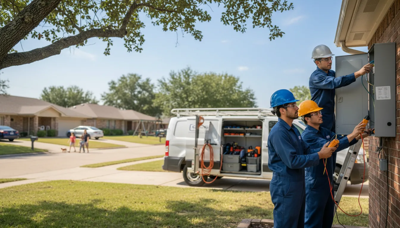 Certified electrician providing emergency electrical services in Upson, WI